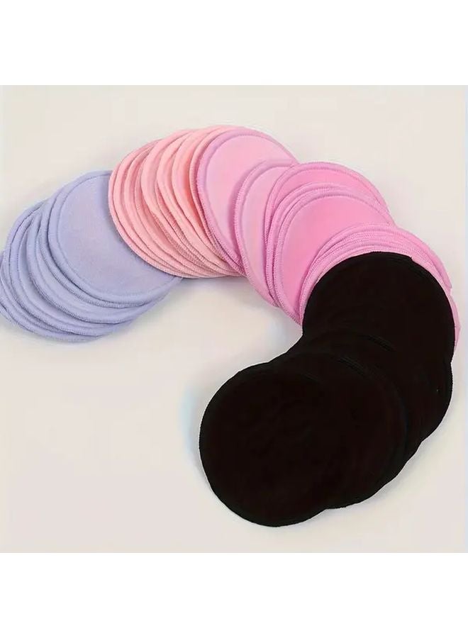 Pudding Powder Velvet Makeup Remover Pads 10 Pack Reusable Hydrophilic PU Cleansing Pads Unscented - Image 3